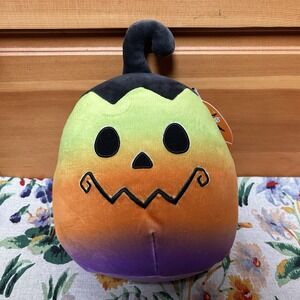 NEW Halloween Squishmallow 8" Johan Jack O Lantern Pumpkin Ombre Plush Toy 2022